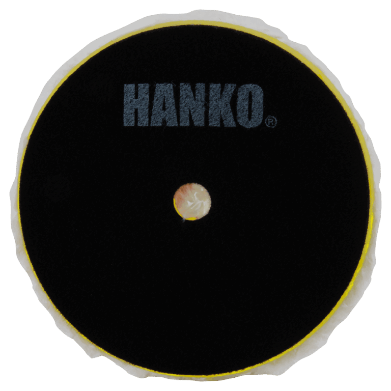 Полировальник Hanko  D160мм из микрофибры, ЖЕСТКИЙ липа, с центральным отверстием  pdf00014303