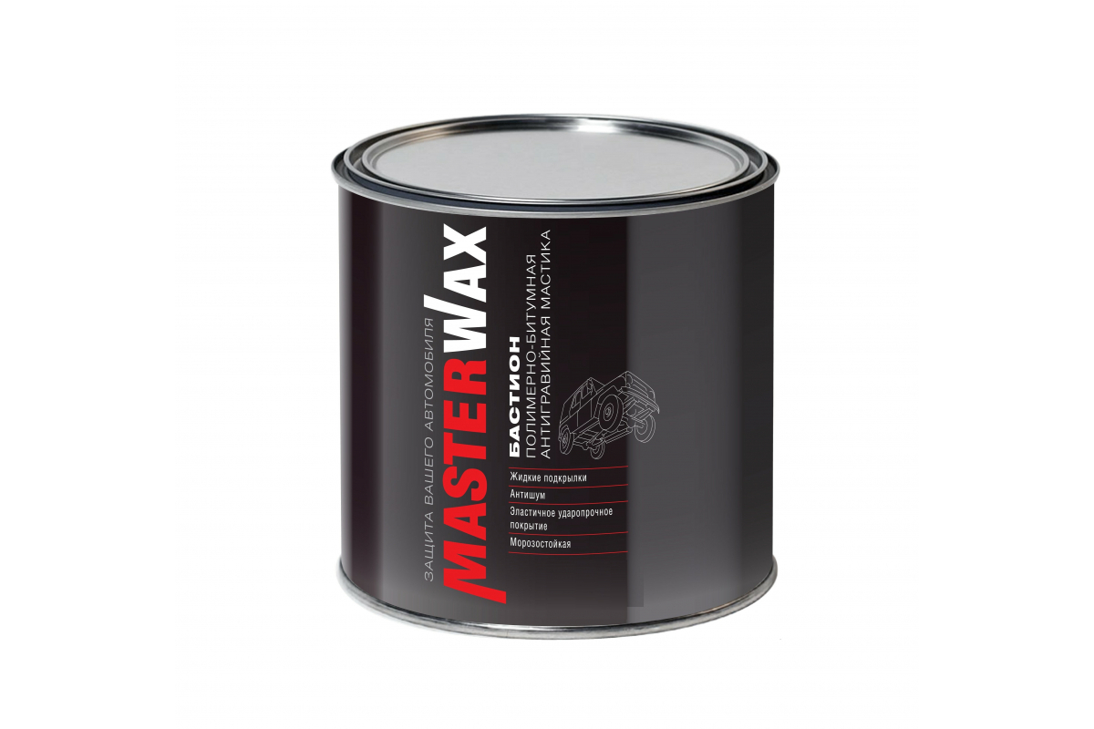 Антикор Мастика MasterWax БАСТИОН полимерно-битумная 1кг ж/б MW010601